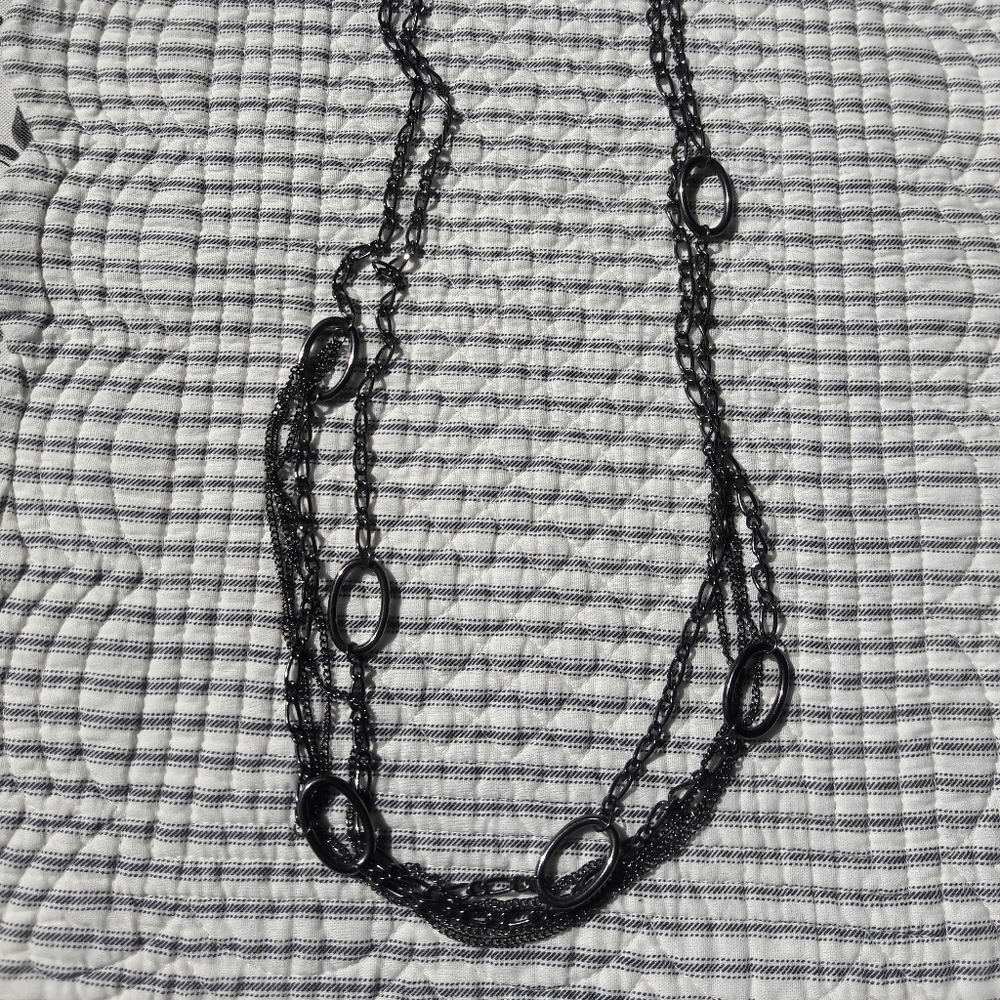 Gunmetal Grey Necklace